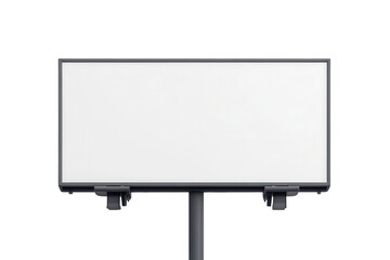 Fototapeta premium Blank advertisement billboard, white isolated background