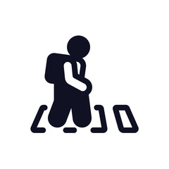 School & Student Icon Glyph Style