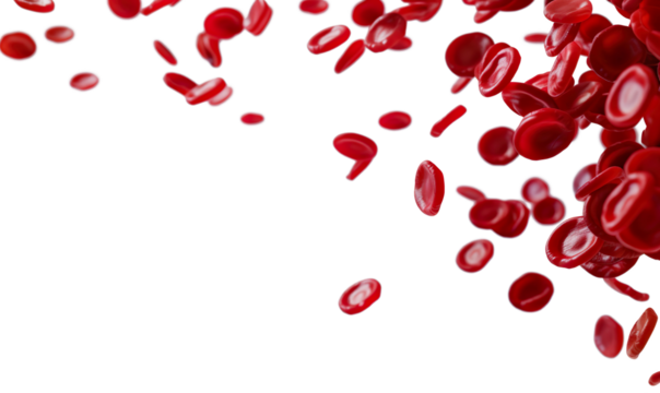 Blood cell red 3d background vein flow platelet wave cancer medicine artery abstract on a transparent background