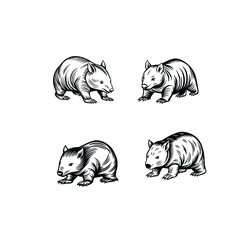 Wombat Burrowing SVG