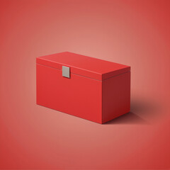 red box on a white background