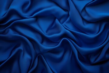 Obraz premium Deep Cobalt Blue Luxurious Fabric Texture Background