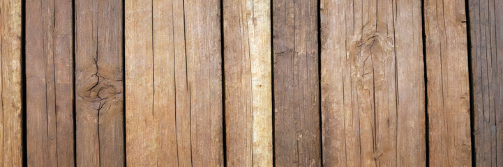 The old wooden walls of the house 