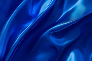 Obraz premium Vibrant Electric Blue Fabric with Smooth Texture
