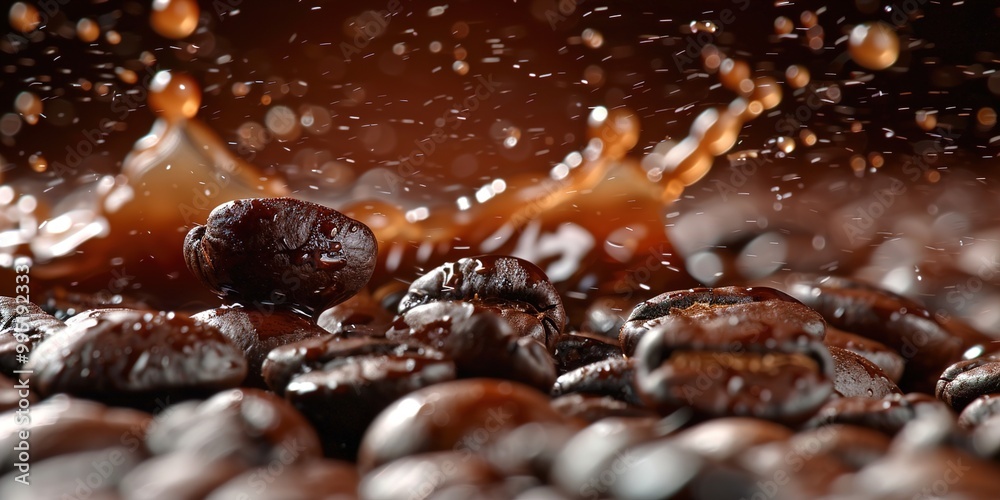 Poster close up of roasted chestnuts