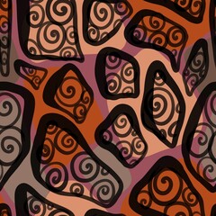 Naklejka premium seamless floral pattern