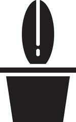 Plant Pot Glyph Icon