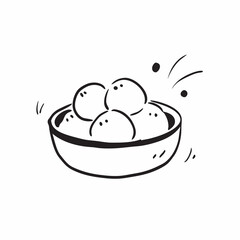 Gulab Jamun an Indian and Pakistani sweet in bowl