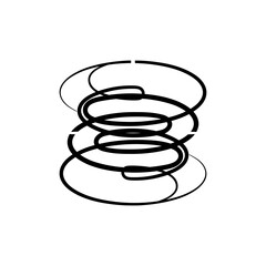 Set of Y2K abstract shapes on white background. Star, sparkle and simple geometric forms in retro style. Vector templates for tattoo, logo, icon, notes, posters, banners, stickers, business cards.
