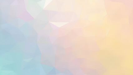 Watercolor-style polygon background in light rainbow colors