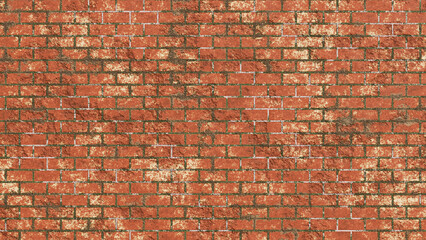 Naklejka premium Aged Red Brick Wall Texture – High-Resolution Background for Design & Architecture