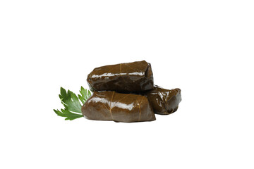 PNG,Dolma with herbs, isolated on white background