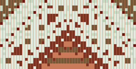 Ornament Geometric Pattern Backgroundfolk Embroidery, Aztec Geometric Ornament Print. Design for Carpet, Wallpaper, Clothing, Wrapping, Fabric