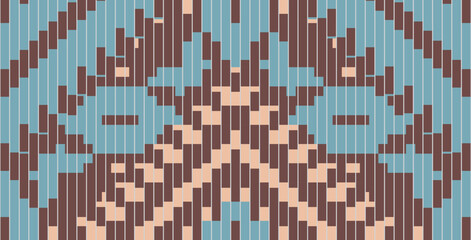 Geometric Ethnic Traditional Dress Patternfolk Embroidery, Aztec Geometric Ornament Print. Design for Carpet, Wallpaper, Clothing, Wrapping, Fabric