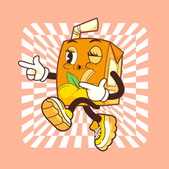 FINGER GUN JUICE BOX VINTAGE MASCOT CHARACTER