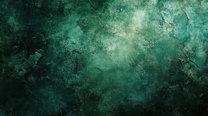 Obraz premium An abstract dark green grunge background offers a textured, edgy background for various designs.