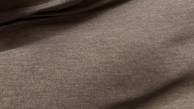 Charcoal French Terry Cotton Fabric Cloth Simulation