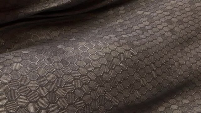 Hex Vinyl Fabric Gray Cloth Simulation