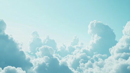 Fototapeta premium green blue tint color tone cloud sky cloudscape nature for background