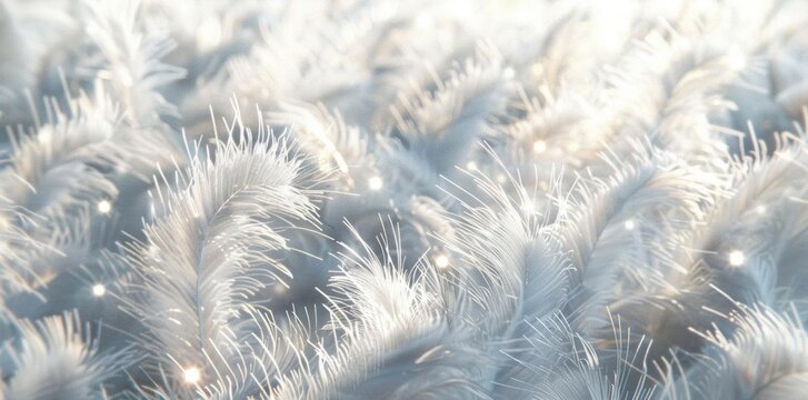 Ethereal Seed Fluff. Delicate and Light Nature Texture concept