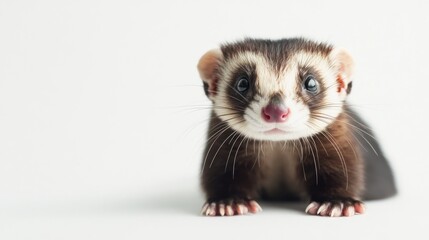 Cute Ferret Portrait