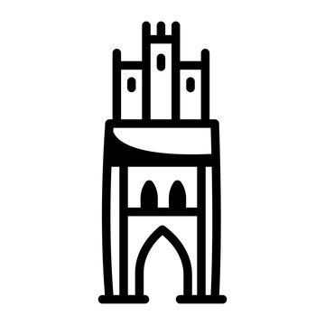 Anklam steintor icon in drawing style