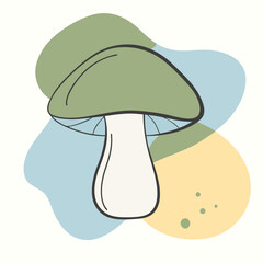 mushroom dot blue normal shape