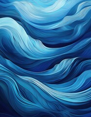 Abstract blue wave pattern