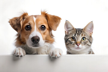 Fototapeta premium cat and puppy