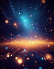 Naklejka premium Cosmic dust and light