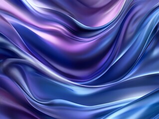 Obraz premium Blue and purple abstract background design, random waves illustration