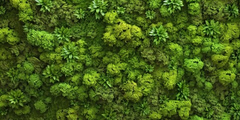 Obraz premium Serene Mossy Delight. Soft, spongy, and absorbent plant texture concept