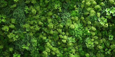 Nature's Green Carpet. Soft, spongy, and absorbent moss, plant texture