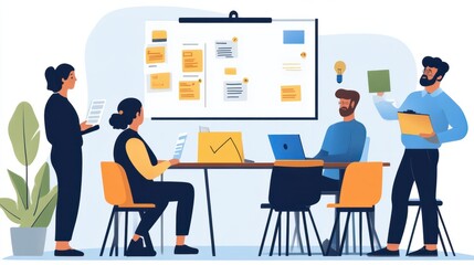 A product owner refining user stories in preparation for the next sprint