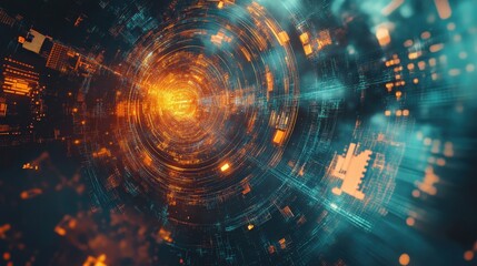 Abstract graphics pattern art featuring advanced technology themes and detailed designs.