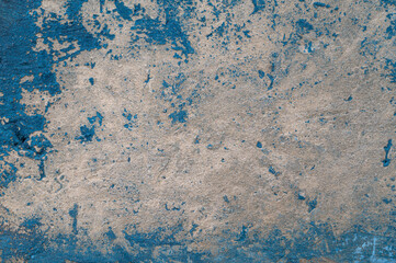  Concrete old blue wall texture. Abstract grunge backgrounds. Cement pattern backdrop. Frame design element. Vintage wallpaper.