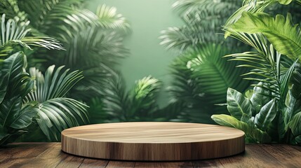Fototapeta premium Stylish 3D Shapes Podium for Product Display in Elegant Design