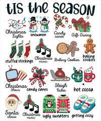 Retro Christmas  T Shirt Design SVG, 