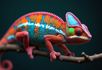 Fototapeta premium Colorful Panther Chameleon