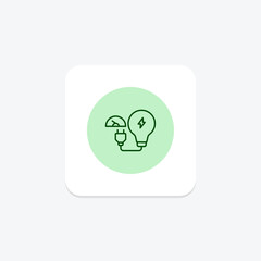 Obraz premium Energy Saving Programs pentaglow , vector, pixel perfect, illustrator file