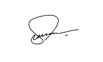 Abstract signature ideas starting with the first letter S. Vector with transparent background or alpha channel.