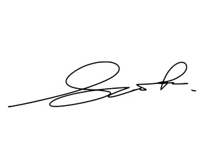 Abstract signature ideas starting with the first letter S. Vector with transparent background or alpha channel.