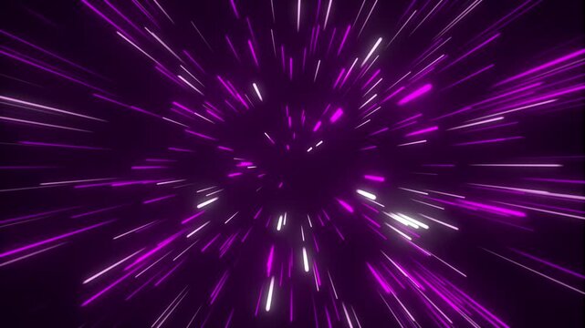 Transform neon blue turns purple glowing abstract seamless vj loop background