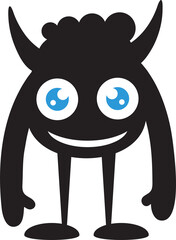 Funny Monster Character Illustration