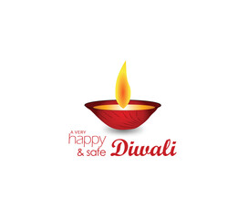 AdobeVector illustration or Luxury greeting card of Diwali festival with stylish beautiful oil lamp and Diwali elements,Diwali SALE, Diwali Special offer background. Illustrator Artwork