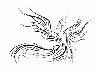 Obraz premium Phoenix Rising from Adversity: A Symbol of Triumph and Transformation