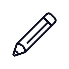 School & Student Icon Outline Style