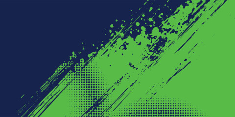 Green sports background design with abstract modern template. Vector illustration of sports players in various activities.