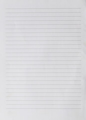 Fototapeta premium Blank Lined Paper for Writing and Drawing Purposes
