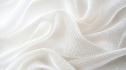 Obraz premium Soft White Fabric Texture for Elegant Backgrounds